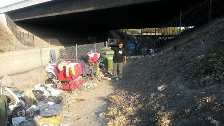 Out on the streets, under freeway bridges