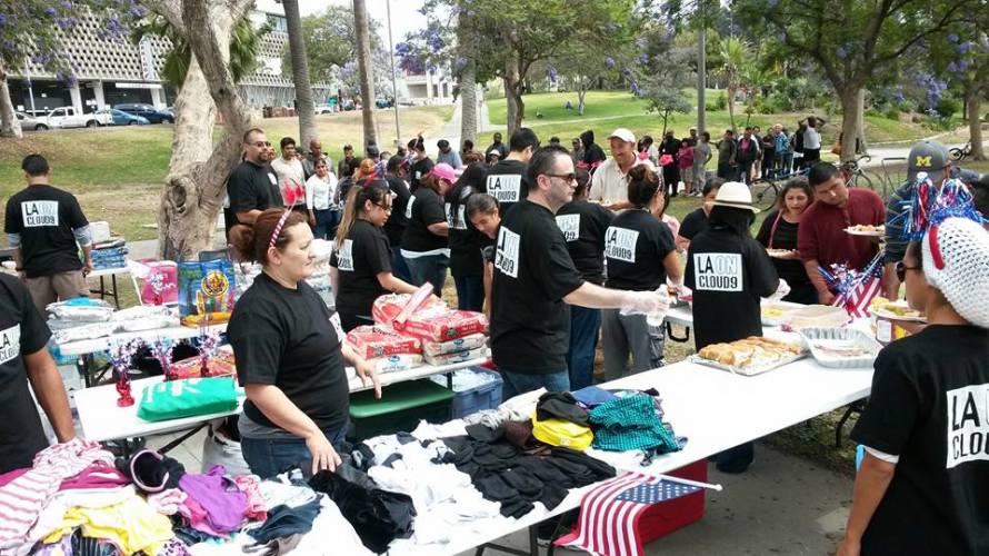 Mac Arthur park Picnic for the homeless [7/27/14]
